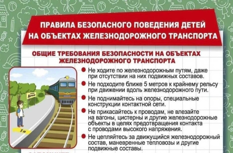 Поведение детей вблизи железной дороги.